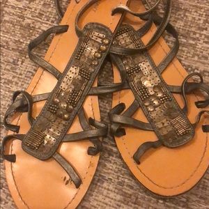 Flat gladiator style sandals